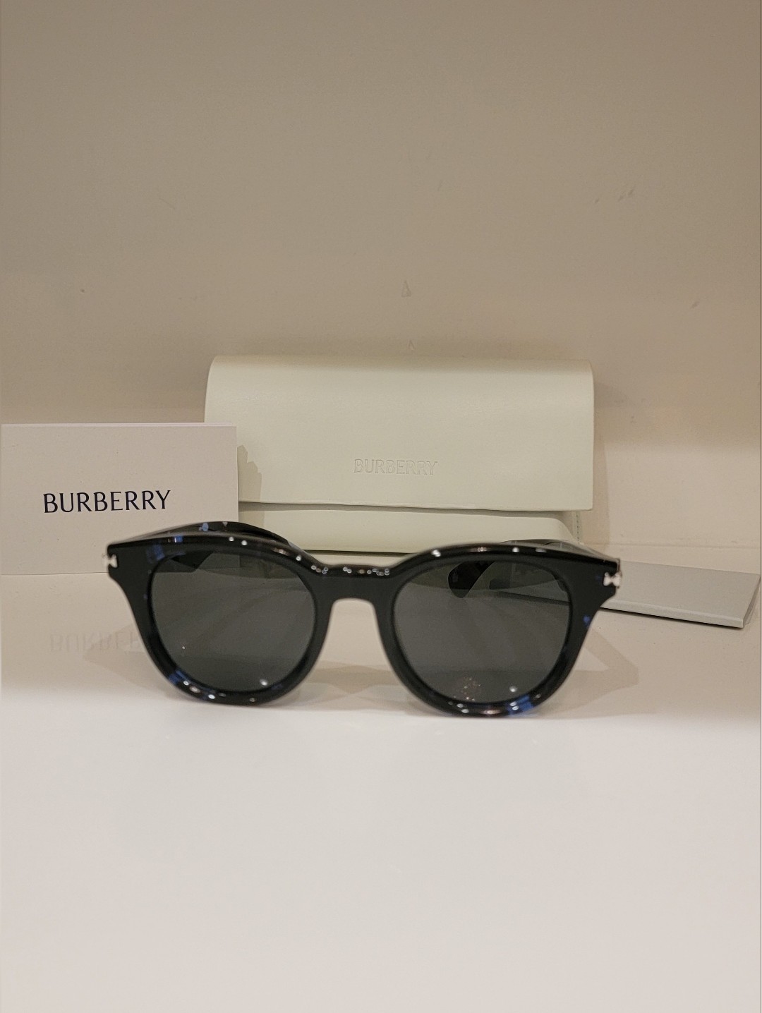 Burberry Unisex Blue Havana